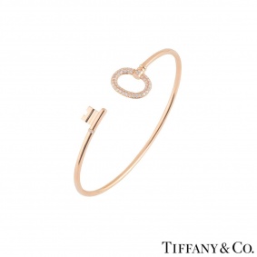 Tiffany & Co. Keys Rose Gold Wire Bracelet